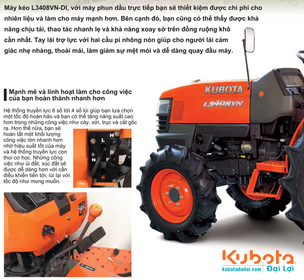 Review đánh giá máy cày Kubota L3408 mới