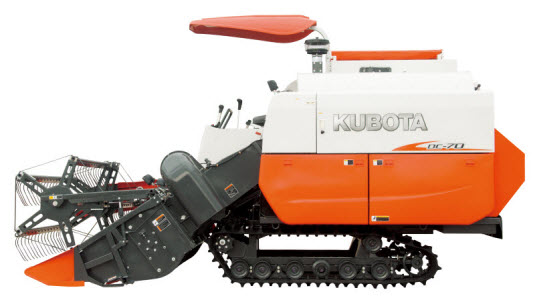 Sử dụng máy gặt đập Kubota tăng hiệu quả làm việc